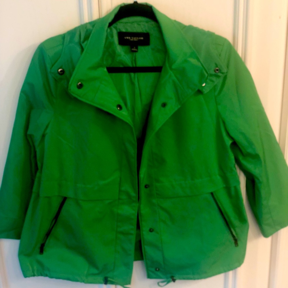 Ann Taylor Rain jacket with removable hood